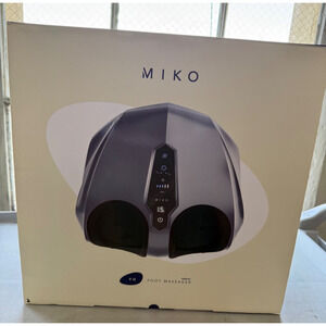 MIKO Y11 Foot Massager Shiatsu Heat Compression Black w/ Charger Open Box